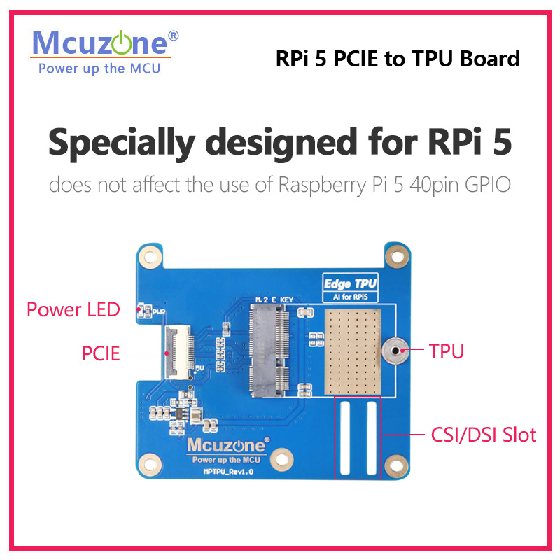 MPTPU ahududu Pi 5 PCIE TPU şa - Raspberry Pi Keyboard incelemesi ve fiyatı