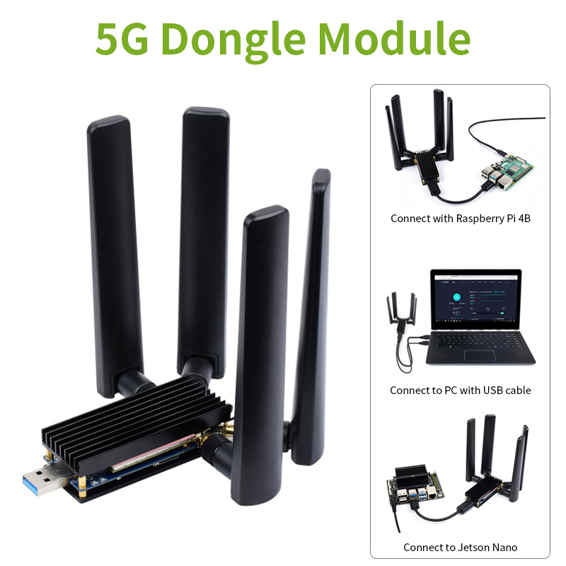 5G Dongle modülü USB 3.1 M.2 B - Raspberry Pi Keyboard incelemesi ve fiyatı